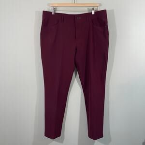 Public Rec Men Maroon Slim Fit Work Day Pants Size 38/30
